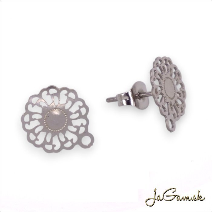 Náušnicové puzety 13mm CHIRURGICKÁ OCEĽ, 2ks (CH1689)